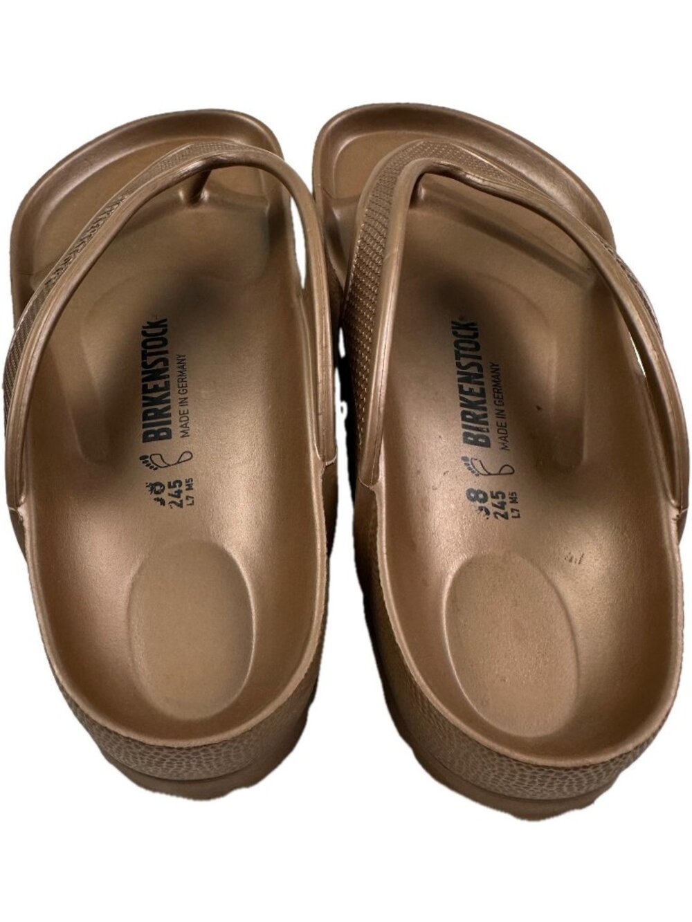 Birkenstock Honolulu EVA Waterproof Metallic Copper Sandals Women’s US 7 EU 38 - Picture 4 of 6